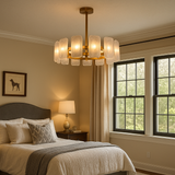 Load image into Gallery viewer, Lissia Soft Linen Chandelier
