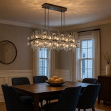 Load image into Gallery viewer, Selva Linear Prism Crystal Chandelier