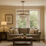 Load image into Gallery viewer, Velora Garnet Orb Chandelier